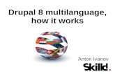 Drupal 8 multilanguage, how it works