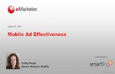 Mobile Ad Effectiveness
