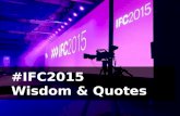 Wisdom and Quotes from International Fundraising Congress