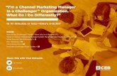Challenger™ Channel Marketer Role Guide