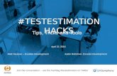 Test Estimation Hacks: Tips, Tricks and Tools Webinar