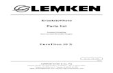 Lemken euro-titan 10 x parts catalog