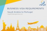 VISA REQUIREMENTS - Saudi Arabia to Portugal  - Business
