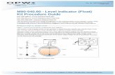 M00-040.00 - Level Indicator (Float) Kit Procedure Guide
