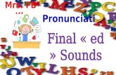 Pronunciation final ed sounds ppt