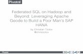 Apache conbigdata2015 christiantzolov-federated sql on hadoop and beyond- leveraging apache geode to build a poor mans sap hana