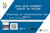 Poland 2016 OECD Economic Survey investing in infrastructure and skills Warsaw 22 March