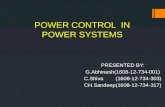 Power control in power systems