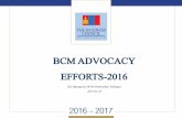BCM Advocacy Update, Jan 25, 2017