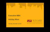 W. P. Carey Executive MBA Holiday Mixer