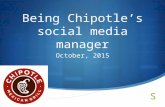 Being Chipotle's social media manager.
