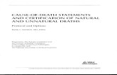 cause-of-death statements and certification of natural and unnatural ...