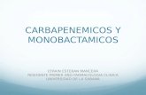 Carbapenémicos. Farmacología Clínica