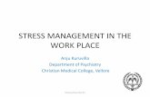 Stress management interventions in the workplace, Dr Anju Kuruvilla