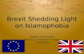 Brexit Shedding Light on Islamophobia