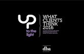 WHAT CLIENTS THINK 2016