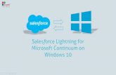 Salesforce Lightning for Microsoft Continuum on Windows 10