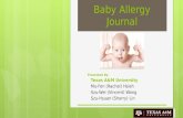 App Proposal: Baby Allergy Journal