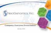 NeoGenomics company overview presentation 1.21.16