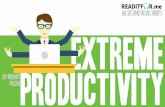 Today's 60-Second Book Brief: Extreme Productivity by Robert Pozen