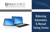 Balancing Automation & Manual Testing Service