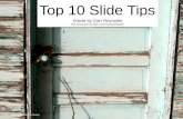 Top 10 Slide Tips from Garr Reynolds