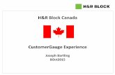 CustomerGauge Experience with H&R Block Canada