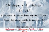 NASA student tour (9 nights)