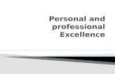 Personal & professional excellence