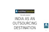 India as an outsourcing destination
