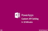 PowerApps Custom API In 10 Minutes