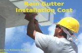 Estimate Of Rain Gutter Installation Cost