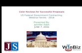 FEDERAL Govt Contracting - Color Reviews For Successful Proposals