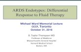 The Michael Ward Memorial Lecture: ARDS Endotypes – Differential ...