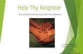 Help Thy Neighbor
