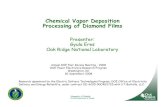 Chemical Vapor Deposition Processing of Diamond Films