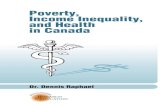 Poverty, Income Inequality, and Health in Canada