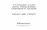 python® 210p gps tracking owner's guide read me first
