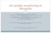 Air quality monitoring in Mongolia