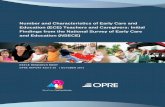 Number and Characteristics of Early Care and Education (ECE ...