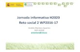 Jornada informativa H2020 Reto social 2 WP2016-17