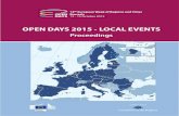 OPEN DAYS 2015 - LOCAL EVENTS