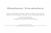03 Rhythmic Vocabulary