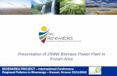 Presentation of 25MW Biomass Power Plant in Kozani Area