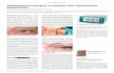 Radiofrequency Surgery in Patients with Xanthelasma palpebrarum