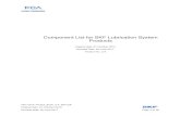 Component List for SKF Lubrication Systems Products