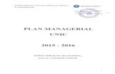 Plan managerial unic 2015-2016