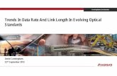 Trends In Data Rate And Link Length In Evolving Optical Standards