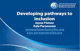 Jayne Pletser – Developing pathways to inclusion