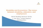 Disability and Economics: The nexus between disability, education ...